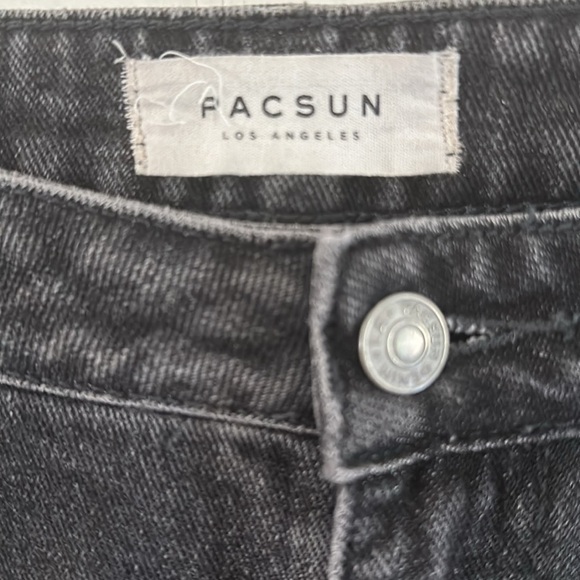 PacSun Charcoal Gray Mom Jeans sz 6 (28) - Picture 5 of 9
